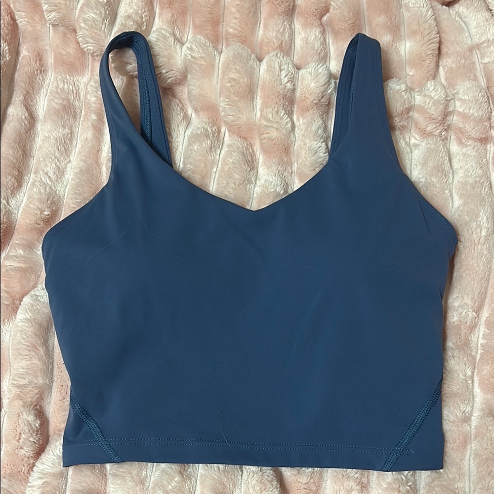 Women's Blue V-Neck Bralette